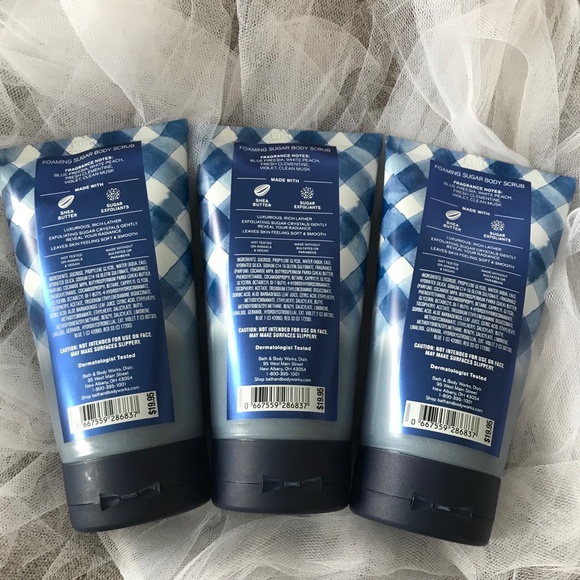 🔸Set of 3 Gingham by B&BW Foaming Body Scrub - Picture 3 of 5